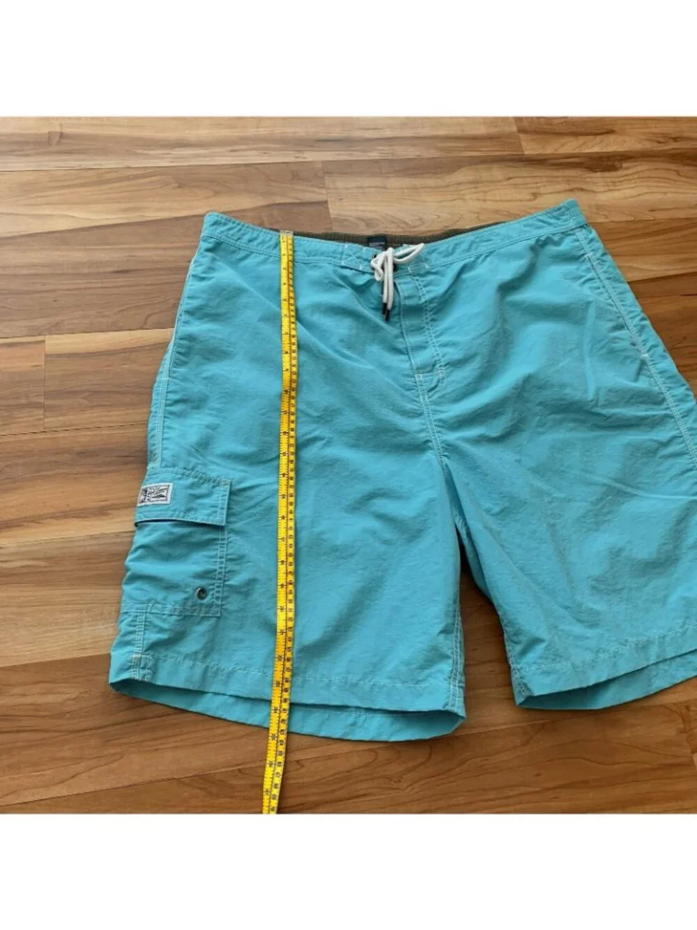 Polo Ralph Lauren Mesh Lined Cargo Swim Board Shorts Men’s 2XLT Aqua Blue - Picture 3 of 11